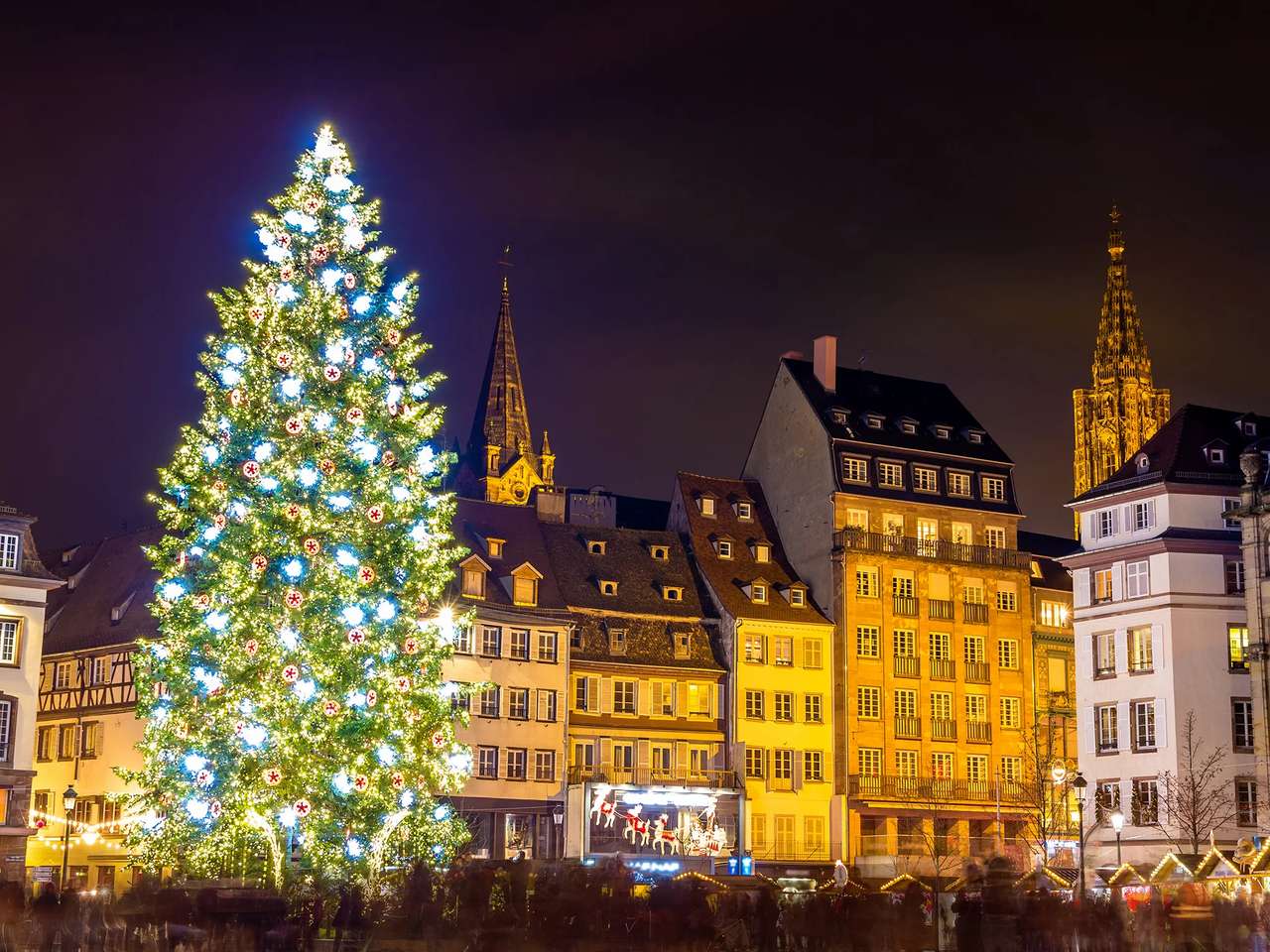 Рождество в Страсбурге онлайн-пазл