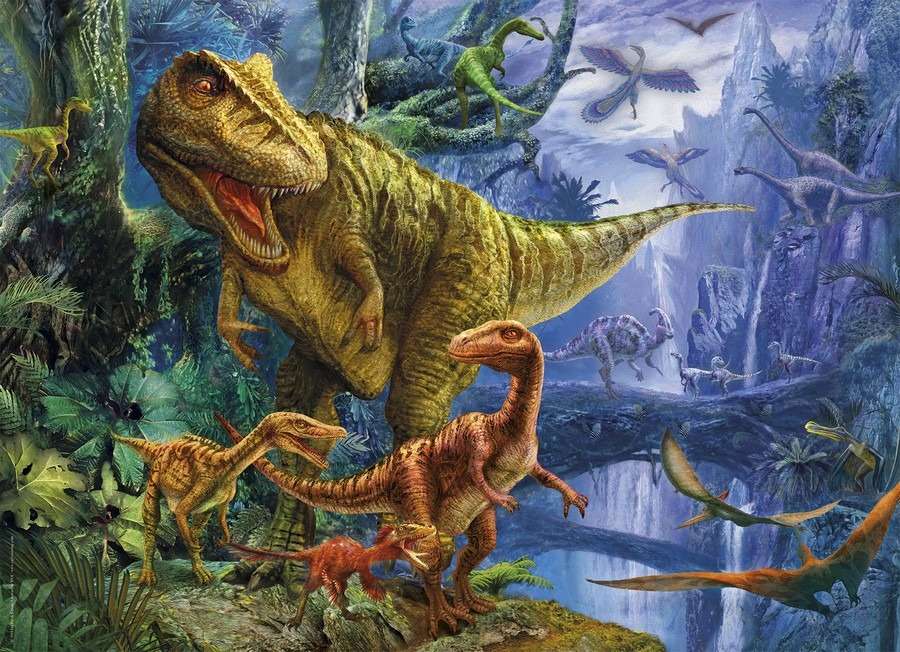 динозаври онлайн пъзел
