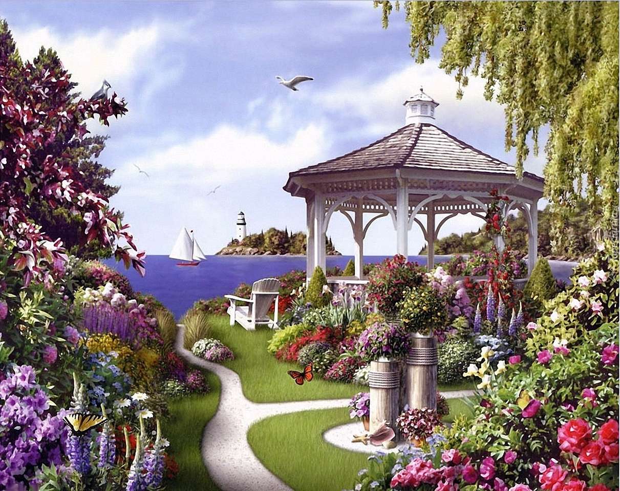 парк в цветя онлайн пъзел