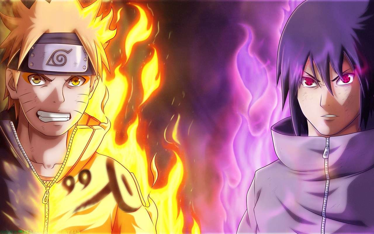 Naruto vs Sasuke quebra-cabeças online