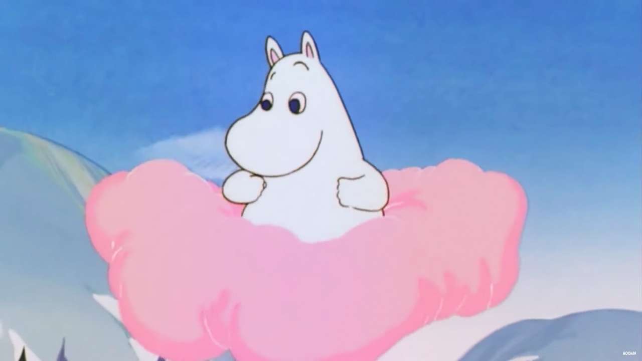 Moomin Pink Cloud! jigsaw puzzle online