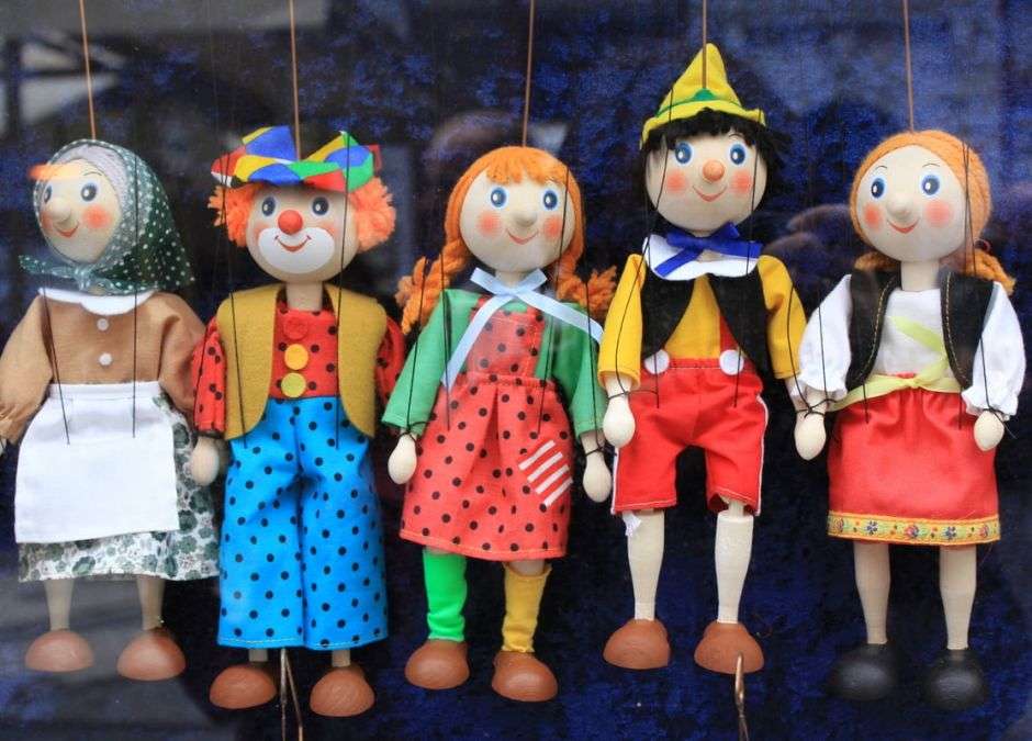 куклы-марионетки пазл онлайн