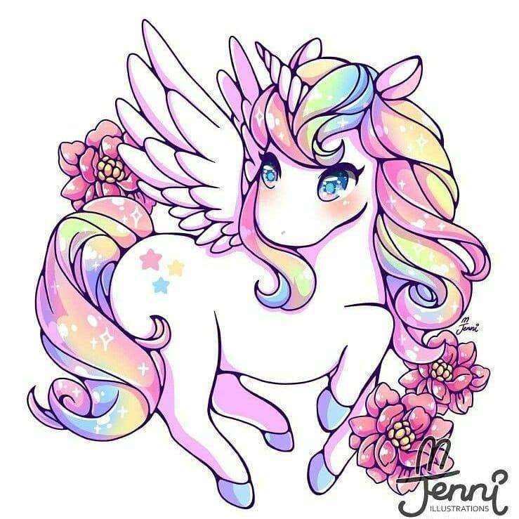 unicornio con flores rompecabezas en línea