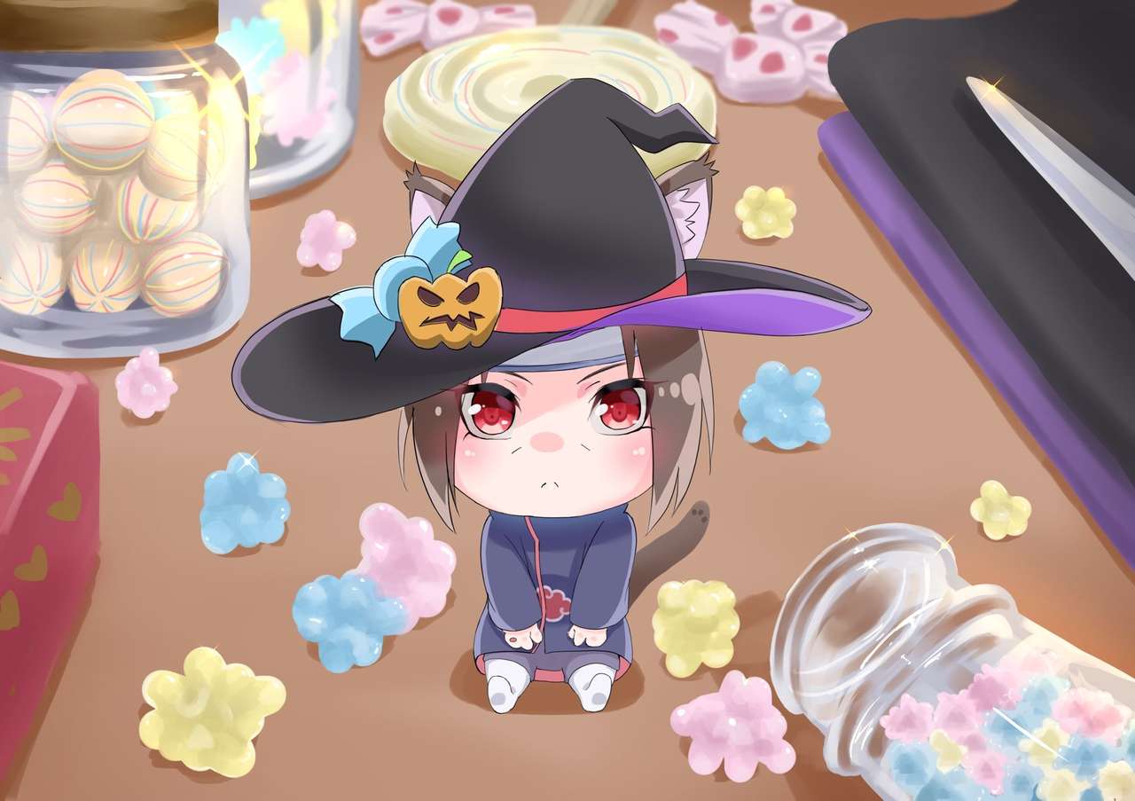 Itachi mini Halloween πάρτι online παζλ