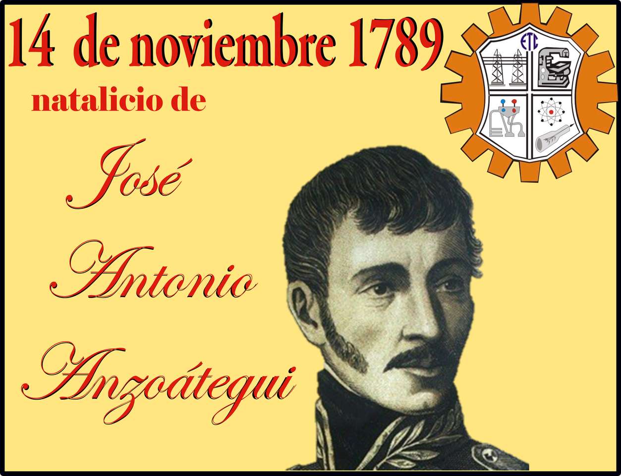 Födelse av José Antonio Anzoátegui. Pussel online
