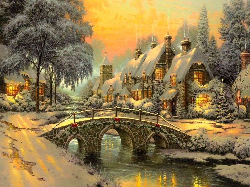 Kerstmis schilderen online puzzel