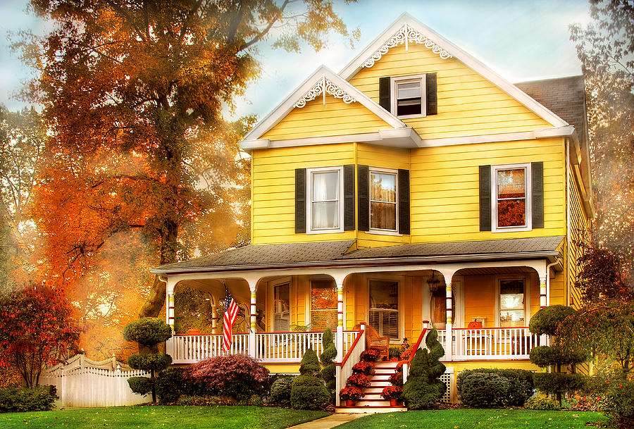 κίτρινο σπίτι παζλ online