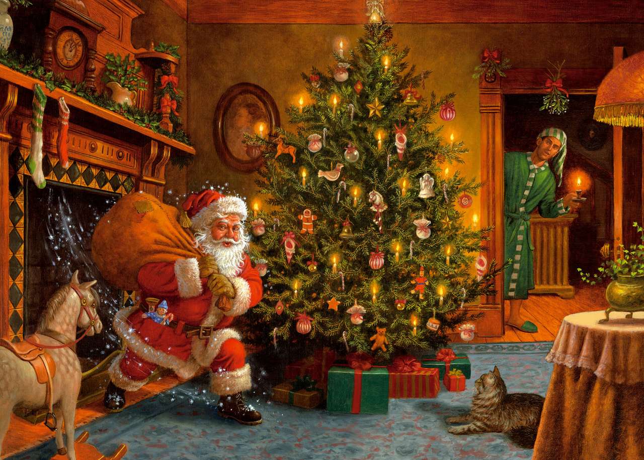 Gemälde Weihnachten Online-Puzzle