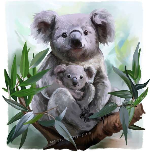 тварини коали пазл онлайн