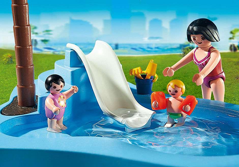 παιδική πισίνα - κούκλες online παζλ
