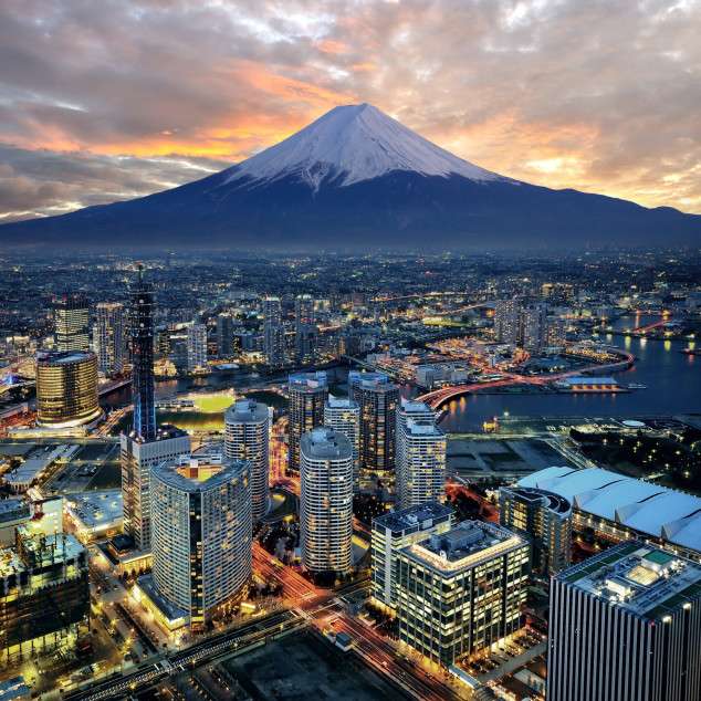 планина Фуджи в Япония онлайн пъзел
