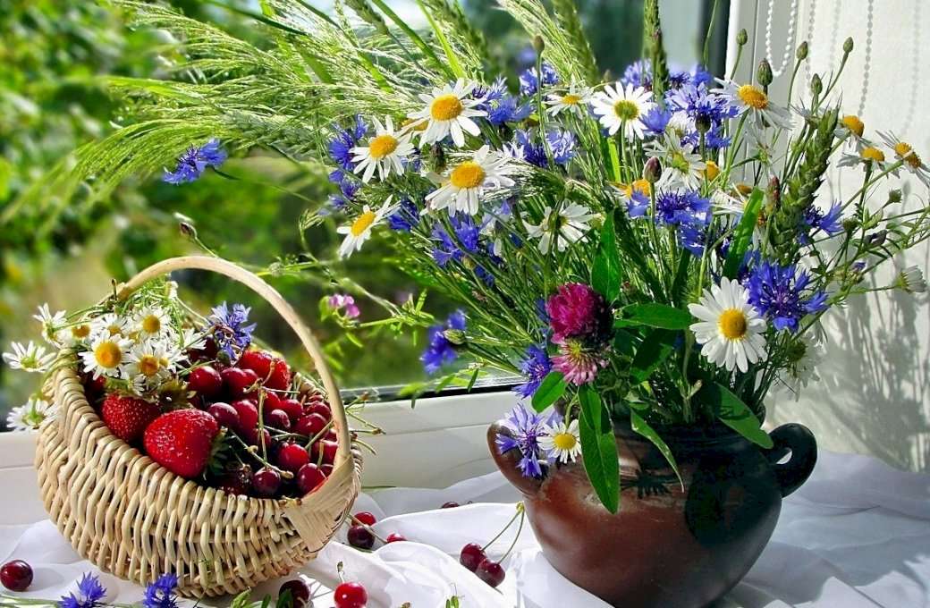 полски цветя онлайн пъзел