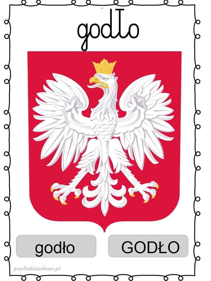 Emblem von Polen Online-Puzzle