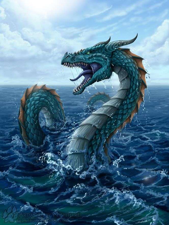 Морской дракон онлайн-пазл