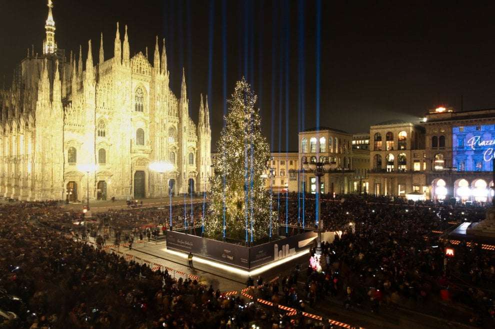Weihnachten in Mailand Italien Online-Puzzle