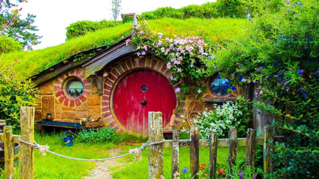 Hobbit Ház Új-Zéland kirakós online