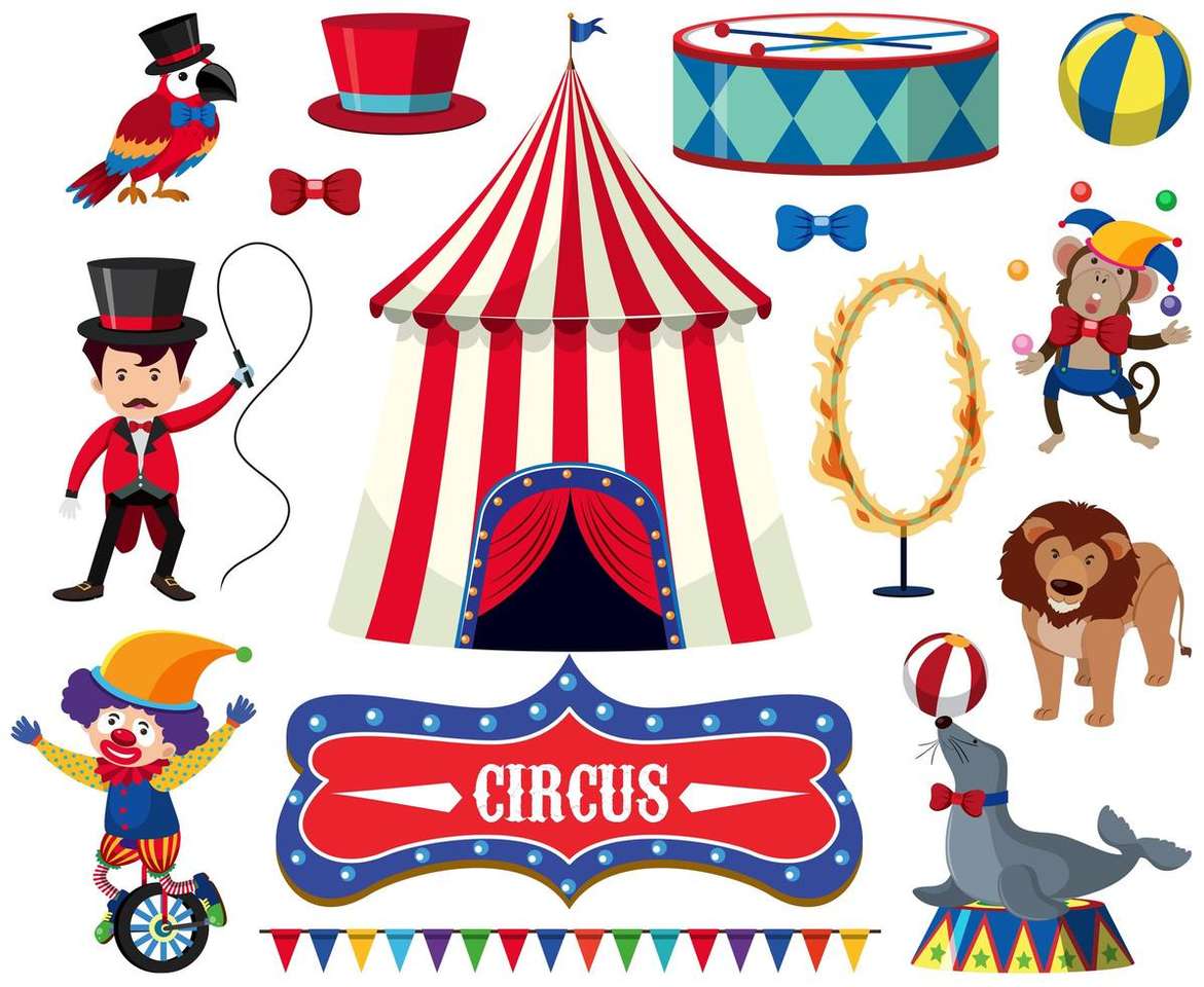 Членове на цирка онлайн пъзел
