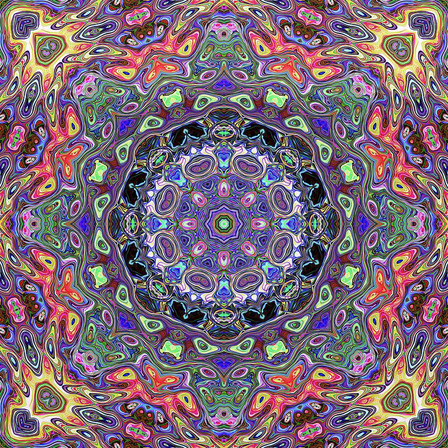 Mandala en muchos colores rompecabezas en línea