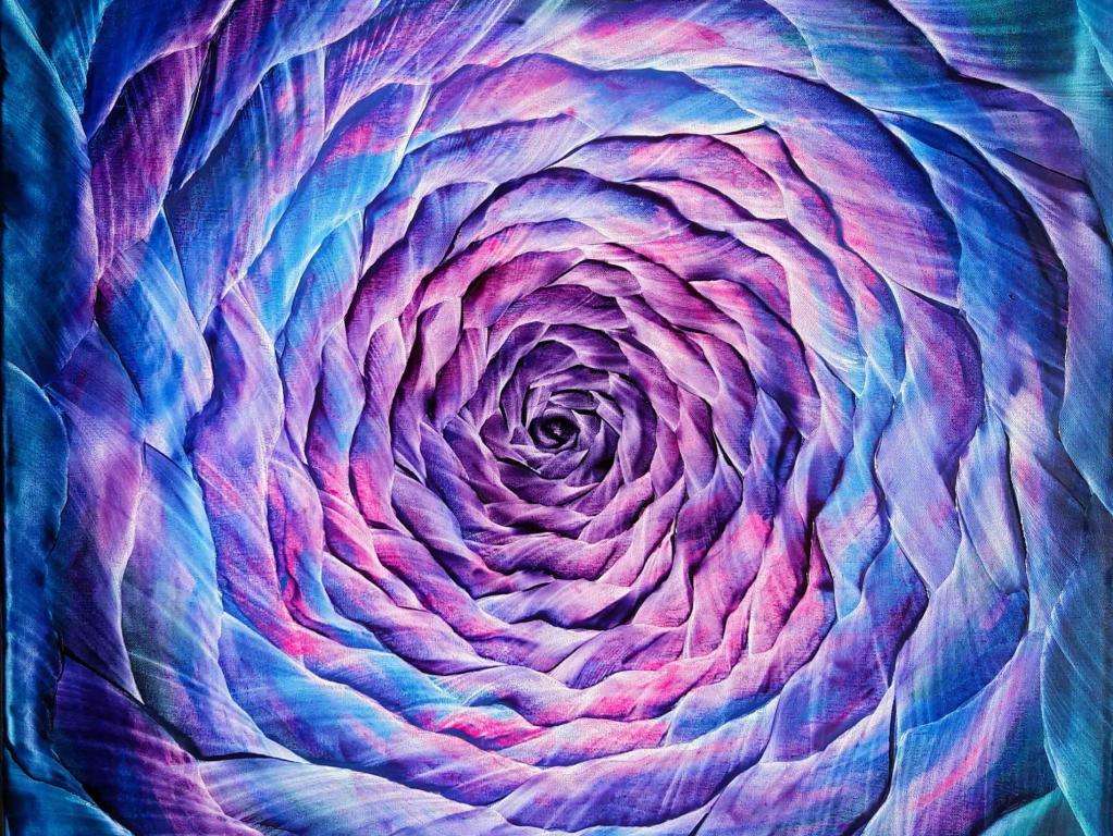 Közép kék lila online puzzle