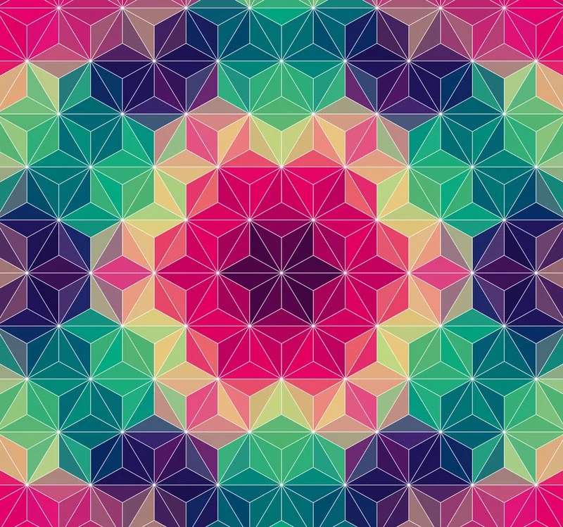 Συμμετρία σε διάφορα χρώματα παζλ online