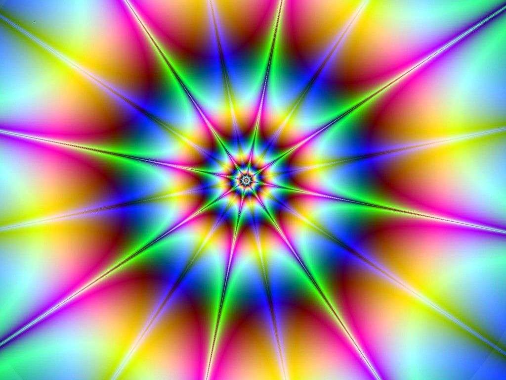Psychedelic Art Rainbow χρώματα παζλ online