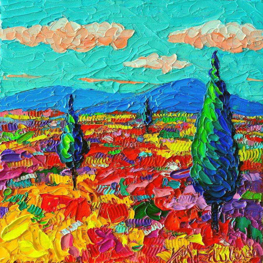 Peinture paysage coloré puzzle en ligne