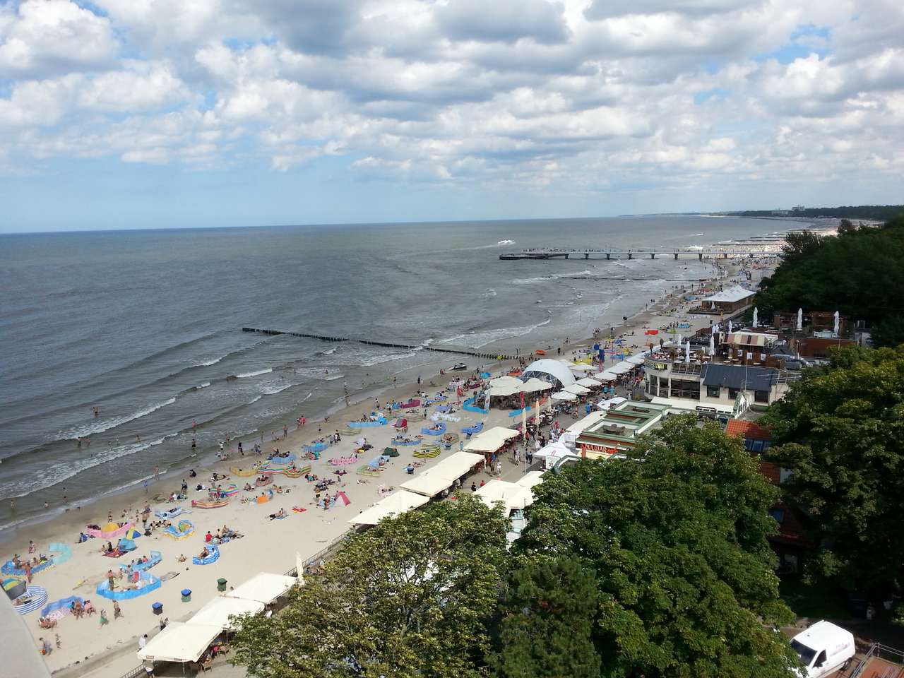 Пляж на Балтийском море пазл онлайн