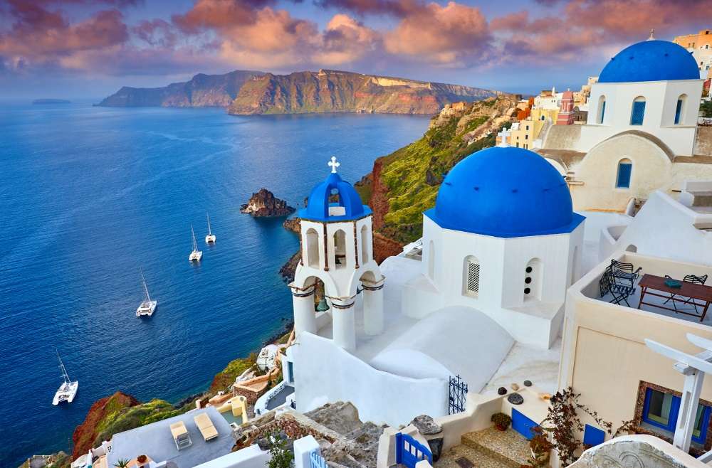 Санторини-Гърция онлайн пъзел