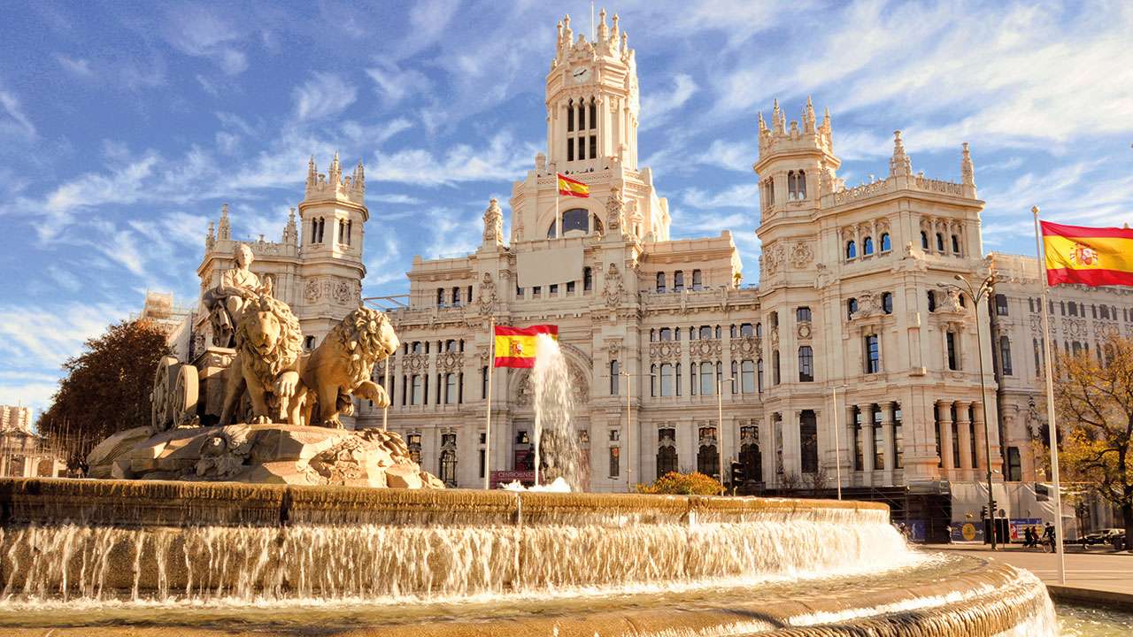 Madridská fontána na Kybele online puzzle
