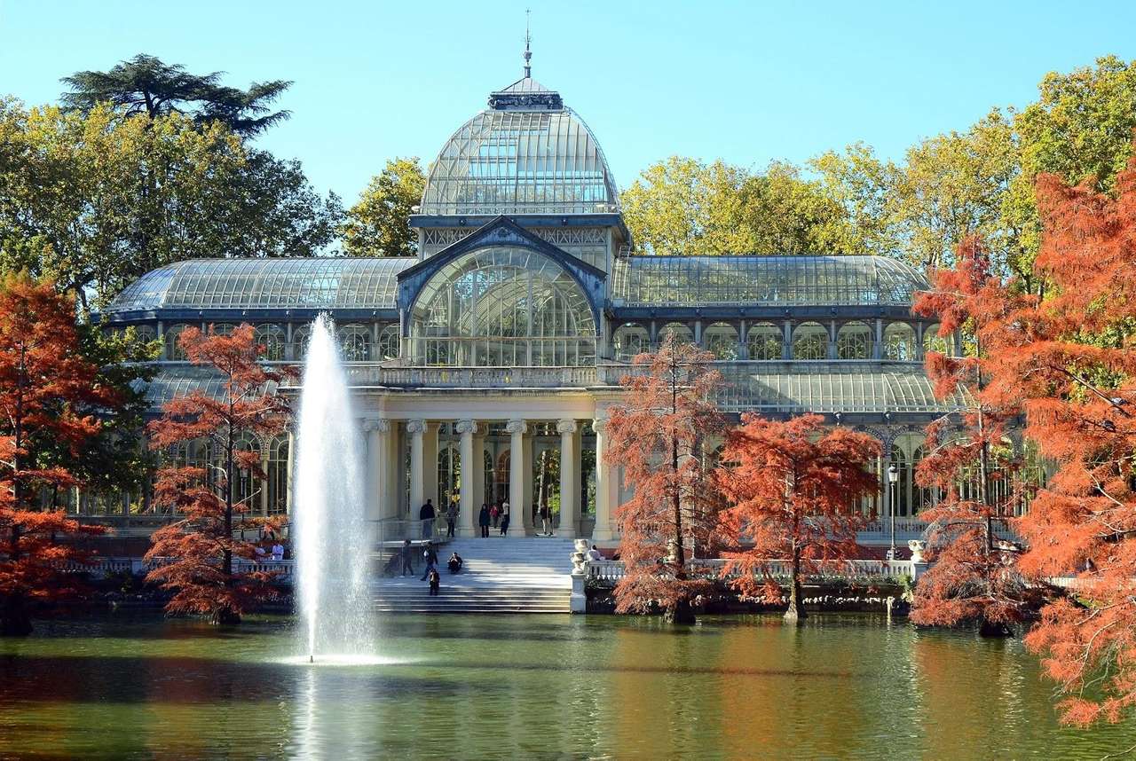 Madrid Parque El Retiro Palacio de Cristal rompecabezas en línea