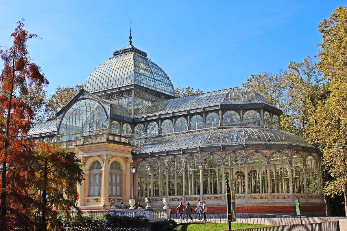 Madrid Parque El Retiro Palacio de Cristal rompecabezas en línea