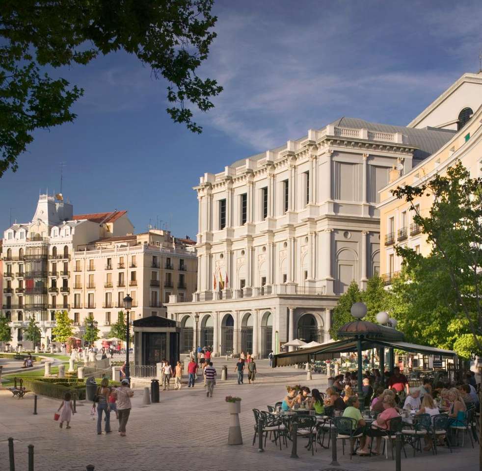Madrid Plaza de Oriente Online-Puzzle