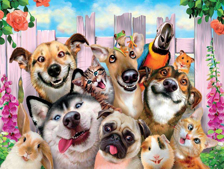 smiling animals jigsaw puzzle online