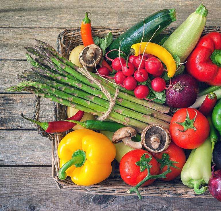 Gemüse für die Gesundheit Online-Puzzle