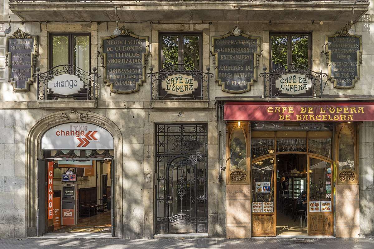 Barcelona Cafe de l'Opera jigsaw puzzle online