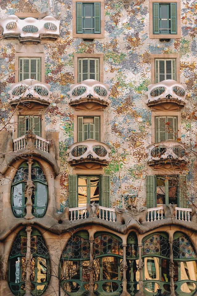 Barcelona Gaudi House pussel på nätet