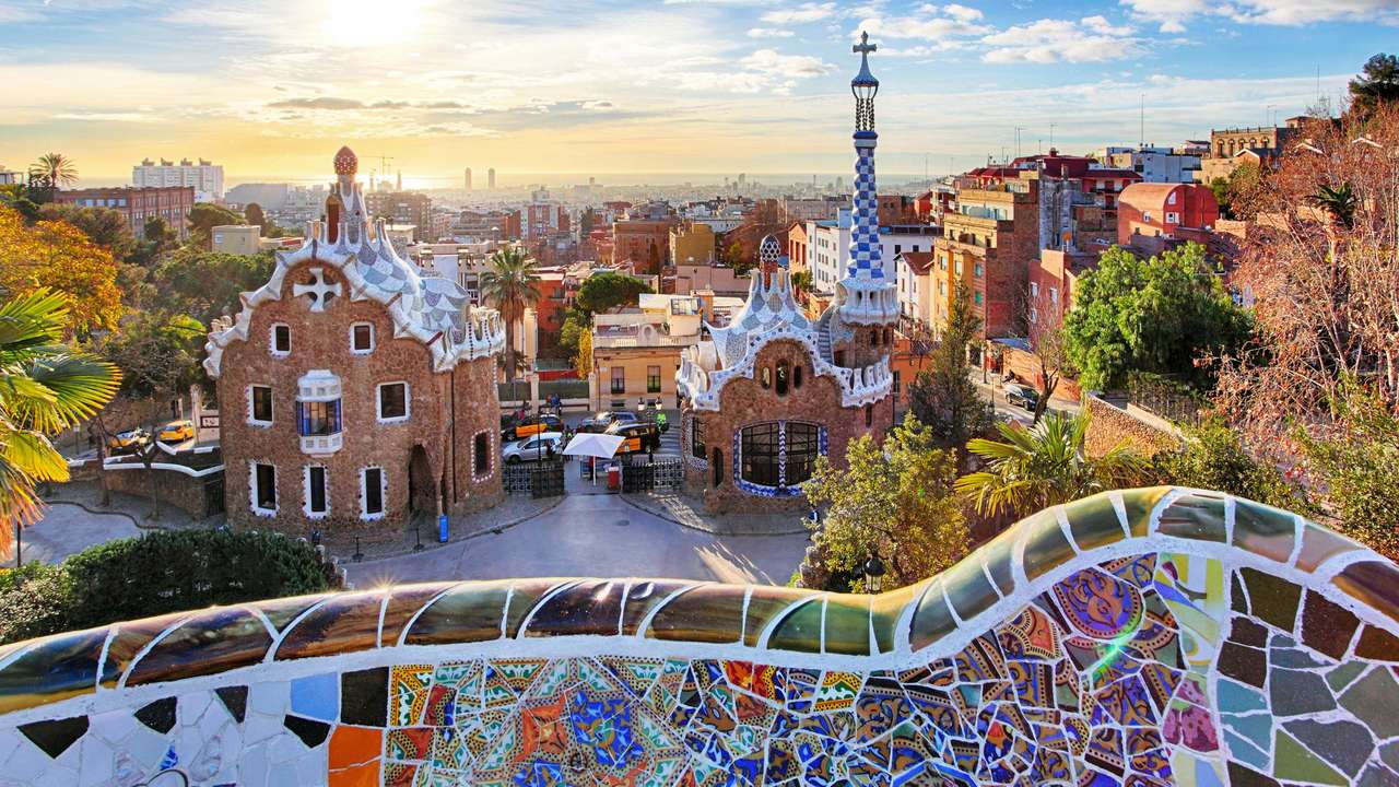Barcelona Gaudi stad legpuzzel online