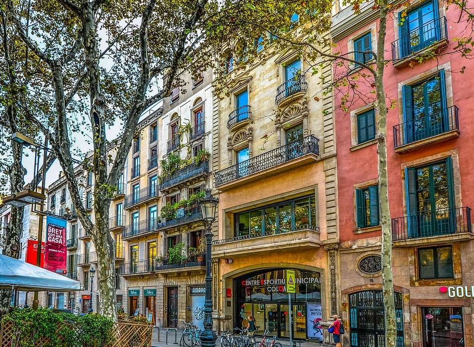 Barcelona v centru Španělska online puzzle
