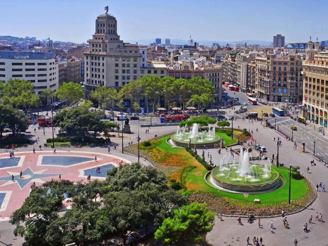 Βαρκελώνη στο κέντρο της Ισπανίας παζλ online