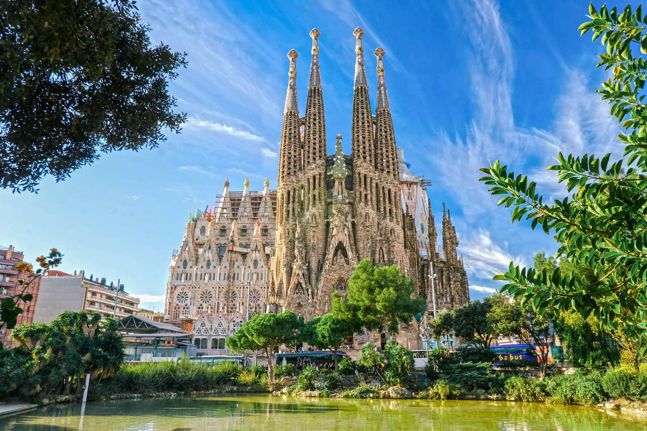 Barcelona Sagrada Familia pussel på nätet