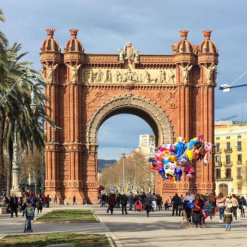 Barcelonas triumfbåge pussel på nätet