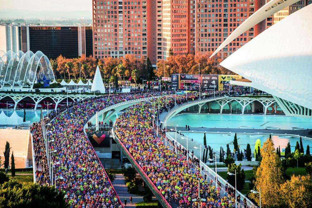 Marathonevenement in Valencia online puzzel