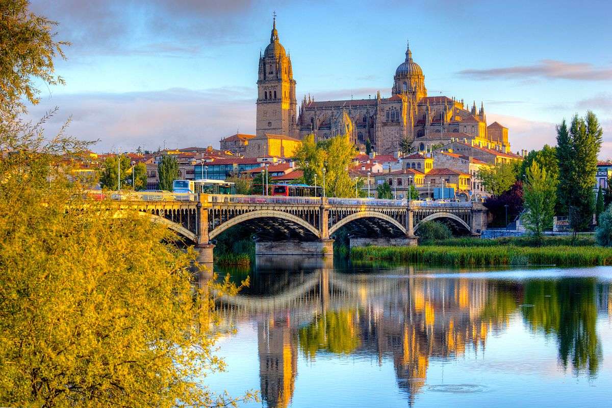 Salamanca Blick auf die Kathedrale Online-Puzzle