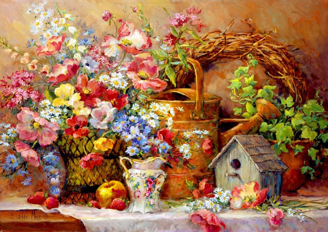 picture- colorful flowers jigsaw puzzle online