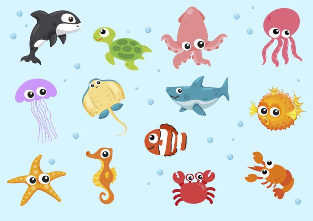 Морські тварини онлайн пазл