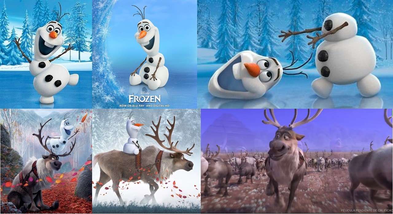 Frozen 2 talíř 13 pro děti online puzzle