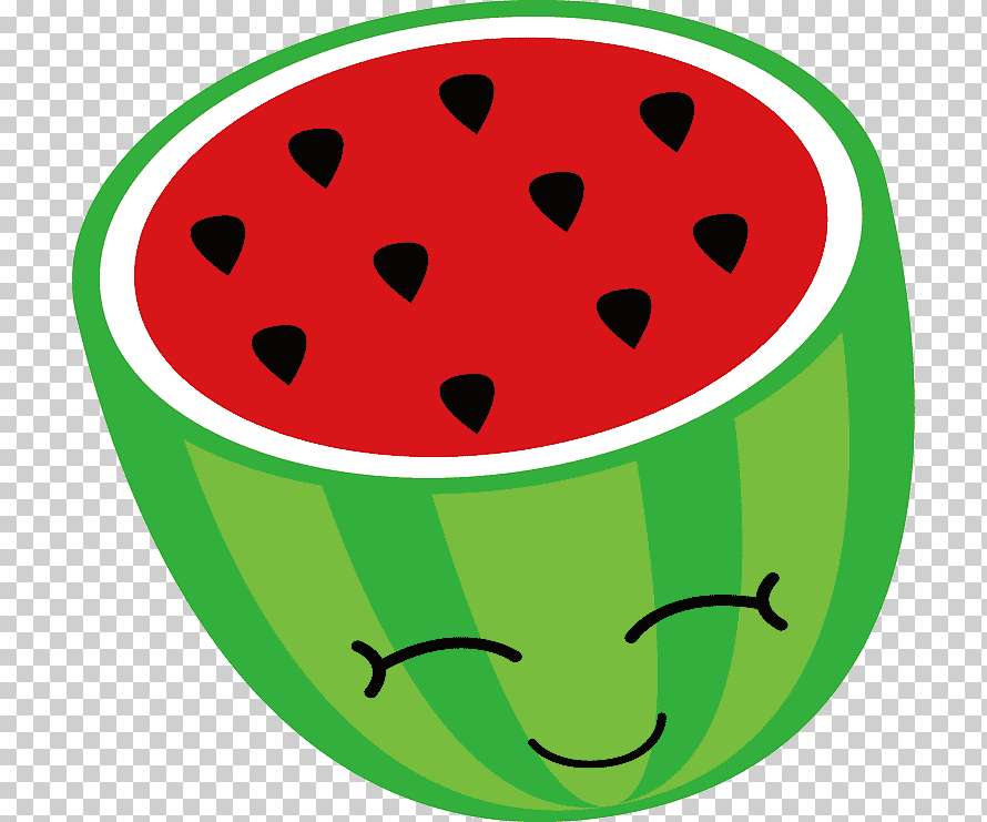 Die Wassermelone ist gesund Online-Puzzle