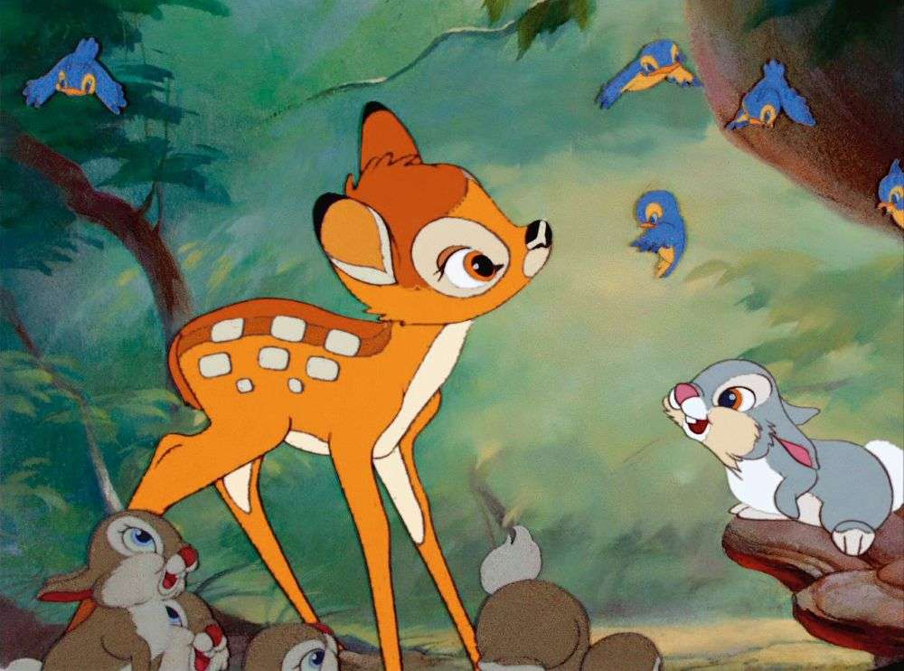 pohádka - bambi skládačky online