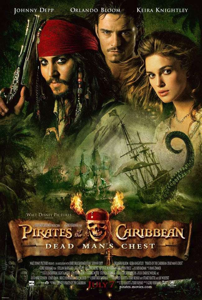 piratas do Caribe quebra-cabeças online
