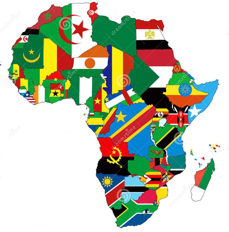 Afrikai kontinens rejtvény kirakós online